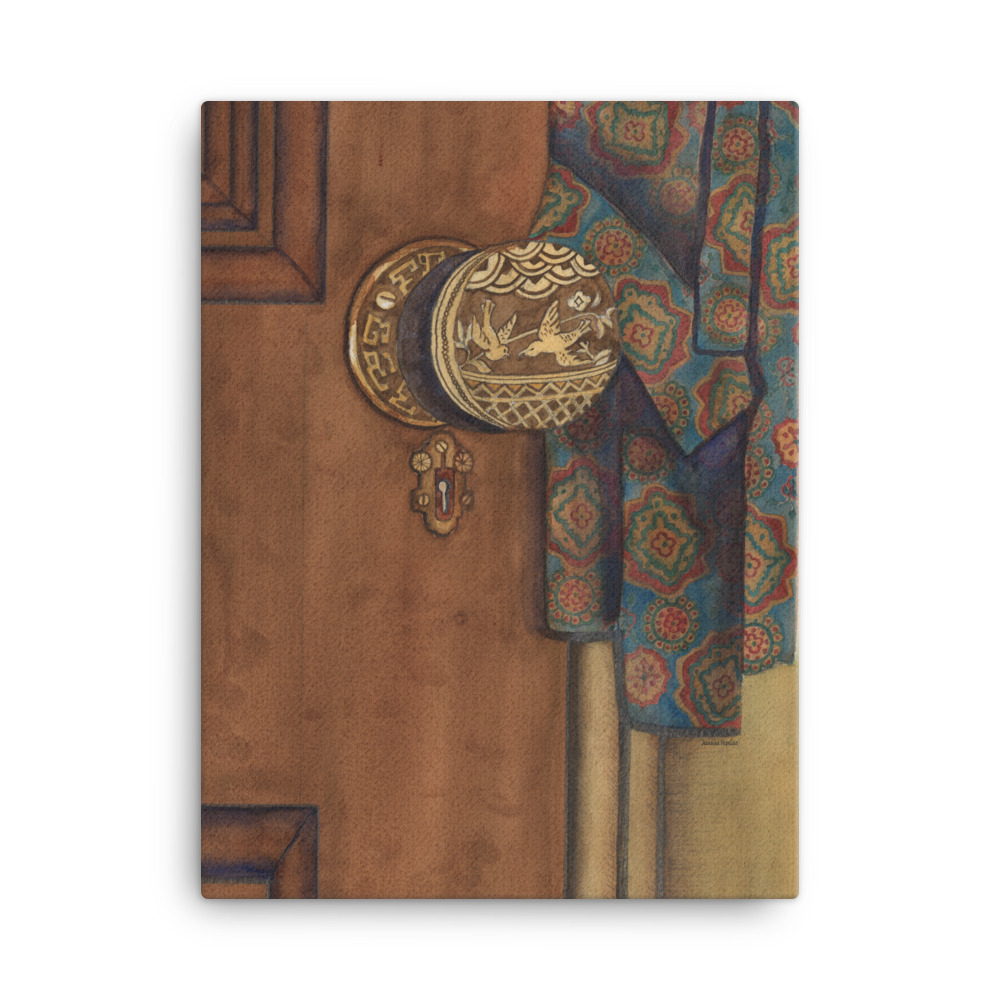 Door with Decorative Knob