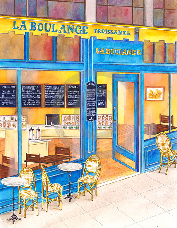 San Francisco'; La Boulange Café; bistro; French café; pastry shop