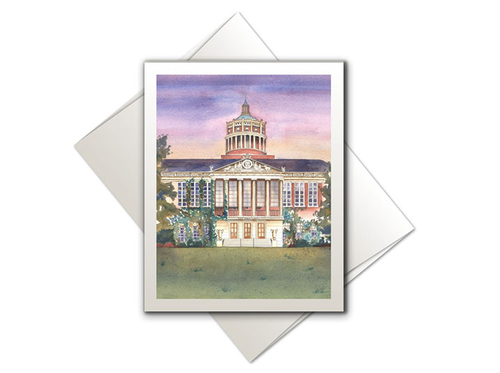 4" x 5" University of Rochester Rush Rhees Library Folding Cards