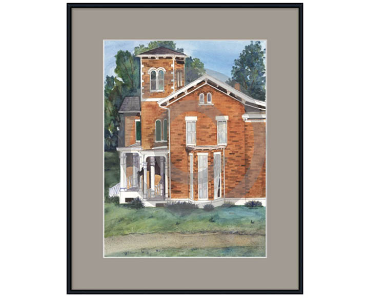 Victorian Brick House painting