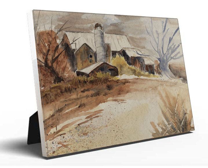 6 X 8 Rustic Barn Rural America Canvas Easel